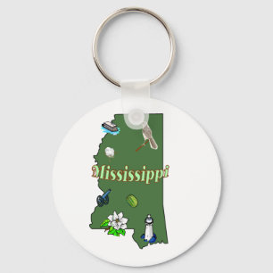 Mississippi-Schlüsselanhänger Schlüsselanhänger