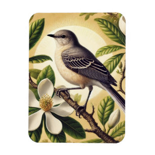 Mississippi Staat Bird Northern Mockingbird Magnet