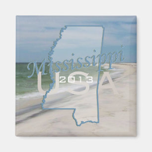 Mississippi Staat USA Travel Souvenir Magnet