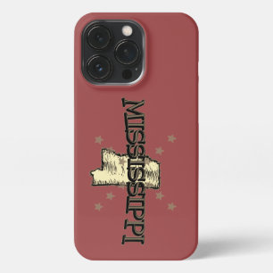 Mississippi-Staatenkarte iPhone 13 Pro Hülle