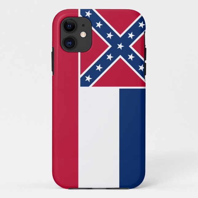 Mississippi-Staats-Flaggen-Telefon-Kasten Case-Mate iPhone Hülle (Rückseite)