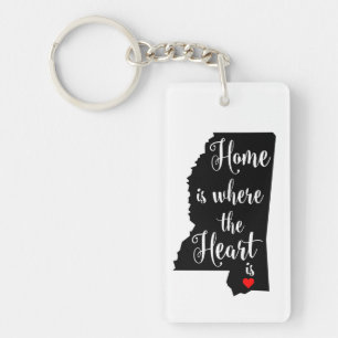 Mississippi-Staats-Schlüsselkette Schlüsselanhänger
