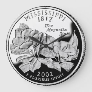 Mississippi State Quarter Clock Große Wanduhr
