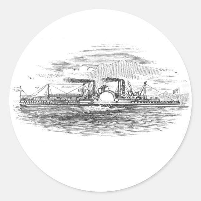 Mississippi Steamboat Stickers (Vorderseite)