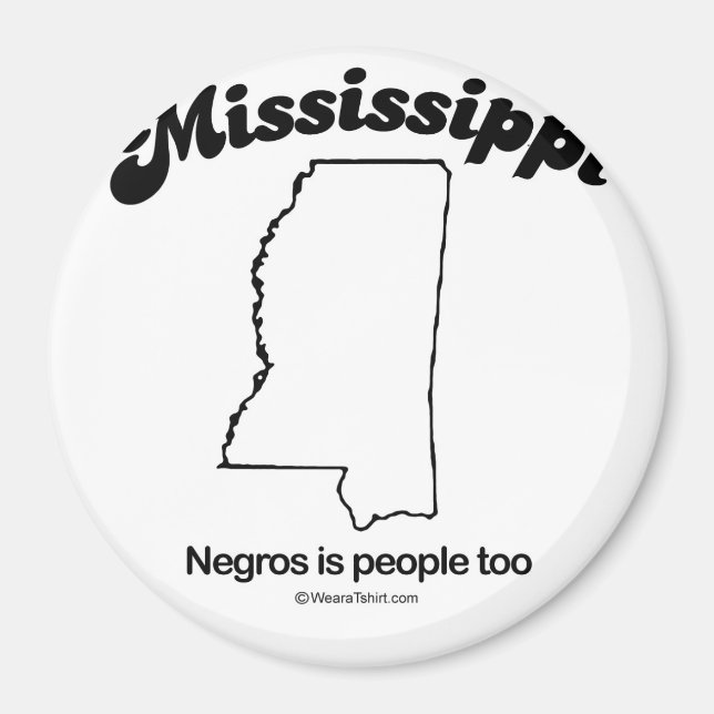 MISSISSIPPI - T - Shirt "MISSISSIPPI STAAT MOTTO" Magnet (Vorne)