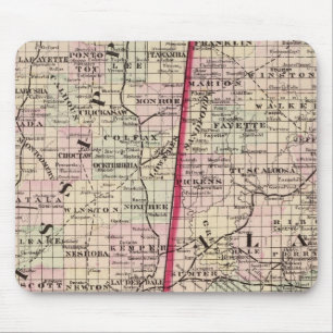 Mississippi und Alabama Mousepad