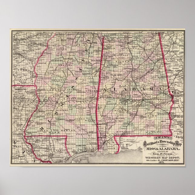 Mississippi und Alabama Poster (Vorne)