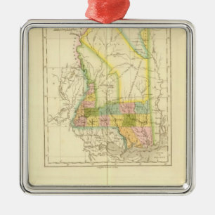 Mississippi US Silbernes Ornament