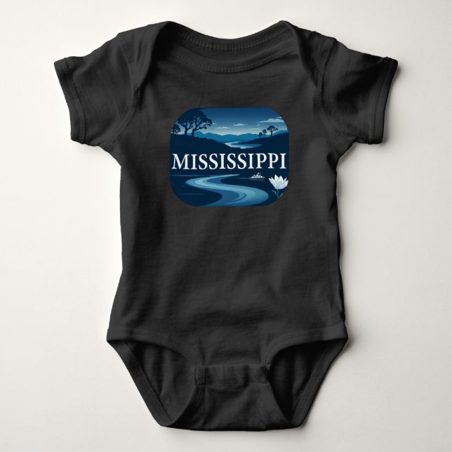 Mississippi USA Baby Strampler (Vorderseite)