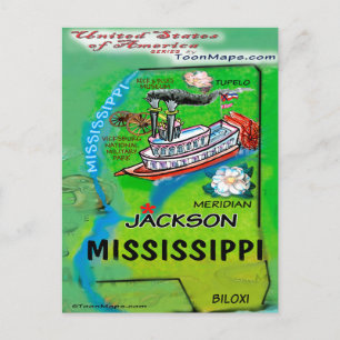 Mississippi USA Card Postkarte
