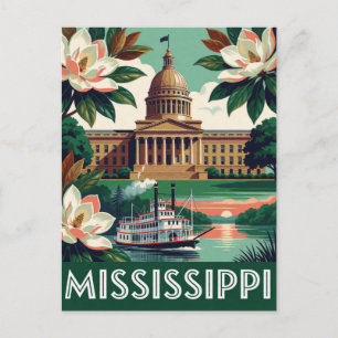 Mississippi USA Delta Blues Südstaaten-Geschichte Postkarte