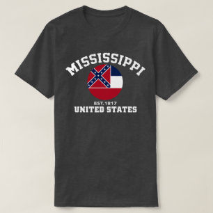 Mississippi USA Est. Patriotisches T-Shirt der