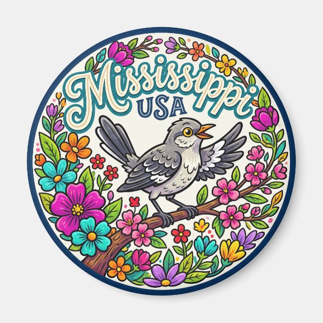 Mississippi USA Magnet (Vorne)