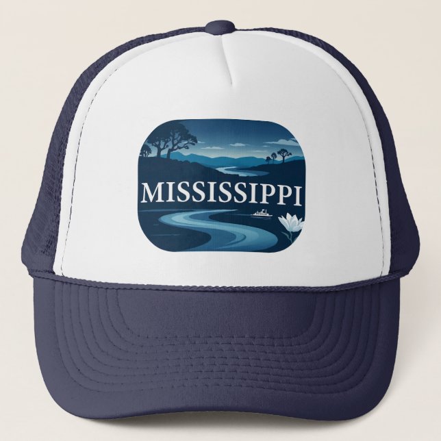 Mississippi USA Truckerkappe (Vorderseite)