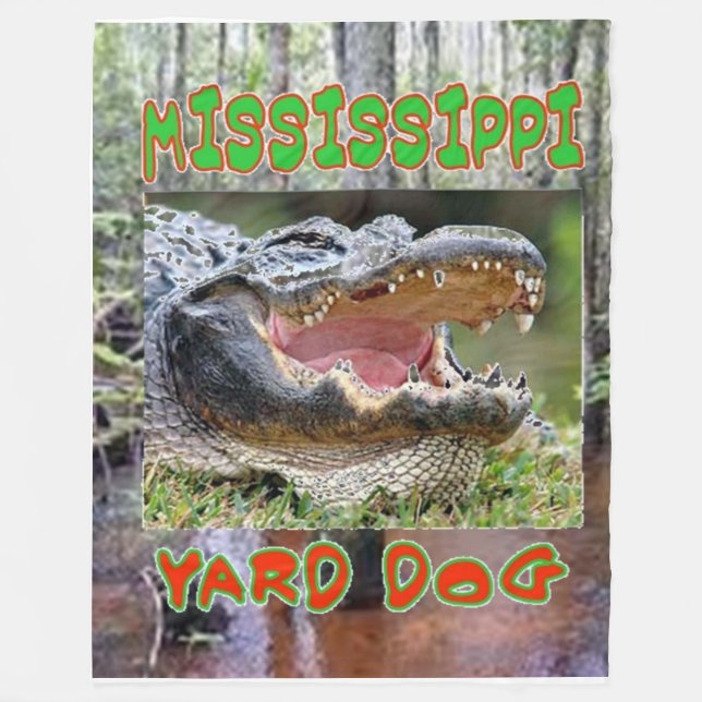 MISSISSIPPI YARD DOG Fleece Blankes (Vorderseite)