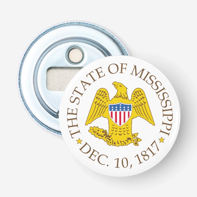 Mississippi-Zeichen Flaschenöffner (Vorderseite)