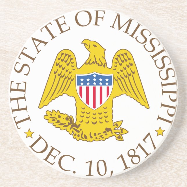 Mississippi-Zeichen Getränkeuntersetzer (Vorne)
