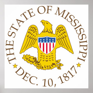 Mississippi-Zeichen Poster