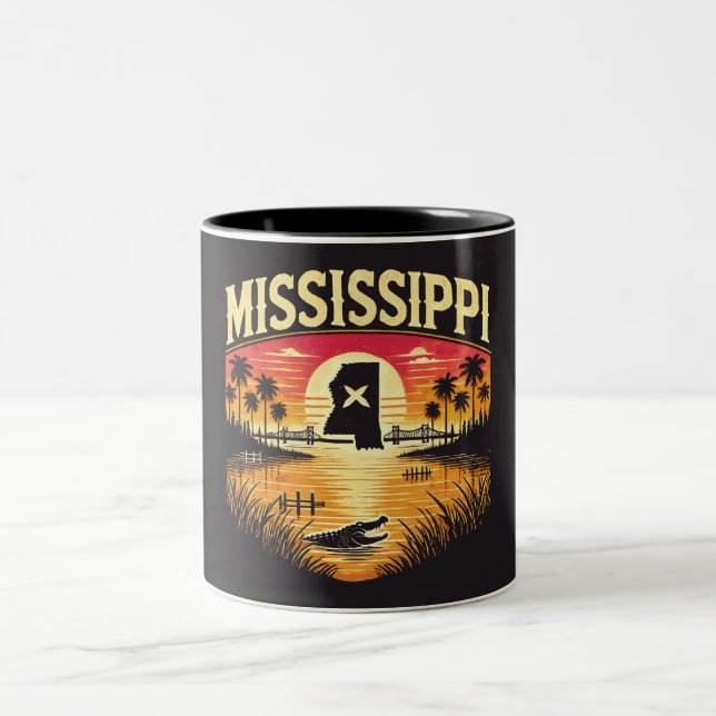 Mississippi Zweifarbige Tasse (Mittel)