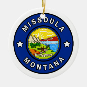 Missoula Montana Keramik Ornament