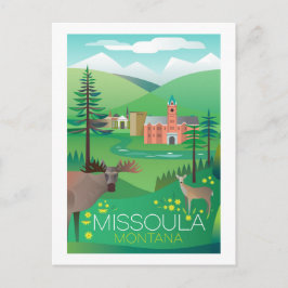 Missoula, Montana Postkarte