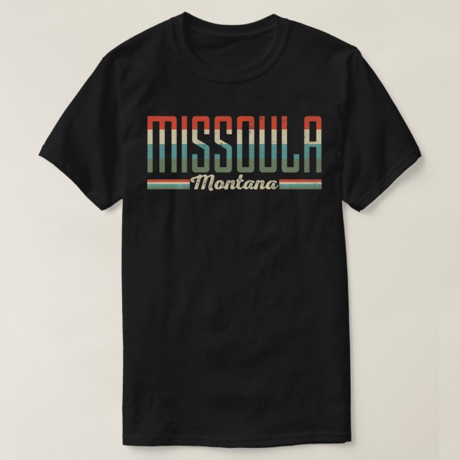 Missoula Montana Retro Vintager Geschenkpullover T-Shirt (Design vorne)