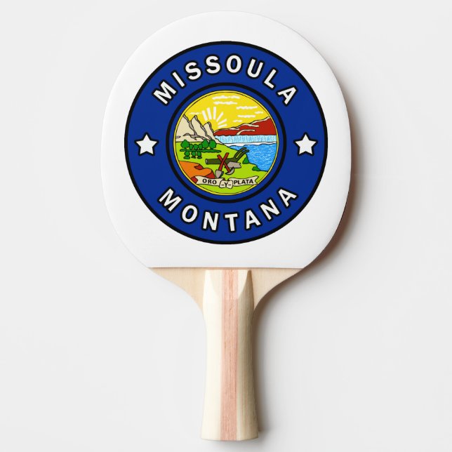 Missoula Montana Tischtennis Schläger (Vorderseite)