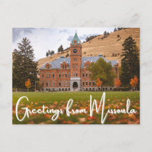 Missoula Montana Universität Montana Postkarte