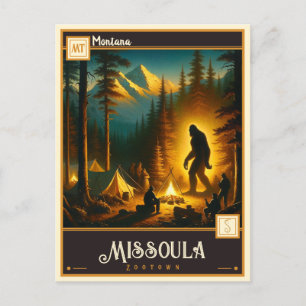Missoula, Montana Vintage Postkarte