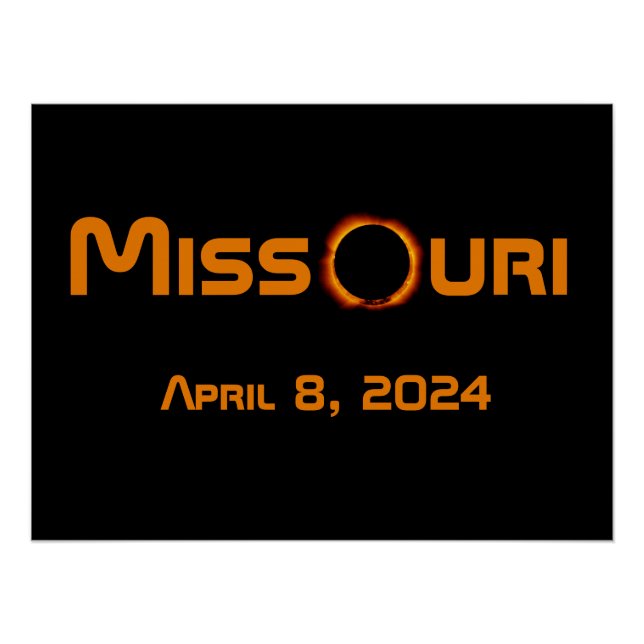Missouri 2024 Gesamtsolarausstoß Poster (Vorderseite)