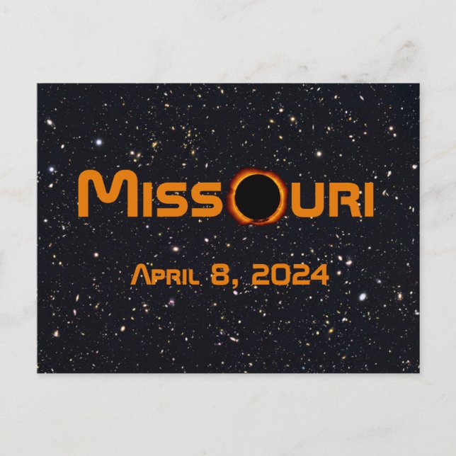 Missouri 2024 Gesamtsolarausstoß Postkarte (Vorderseite)