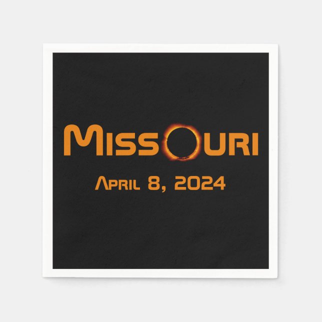 Missouri 2024 Gesamtsolarausstoß Serviette (Vorderseite)