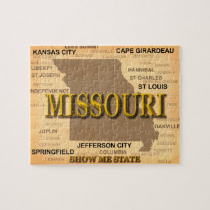 Missouri Antique Karte Puzzle