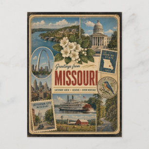 Missouri Authentische Vintage-Postkarte Postkarte