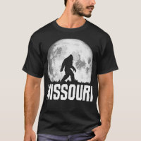 Missouri Bigfoot Vintag Full Moon Retro Squatch P