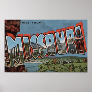 Missouri (Brücken-Ansicht) - große Poster
