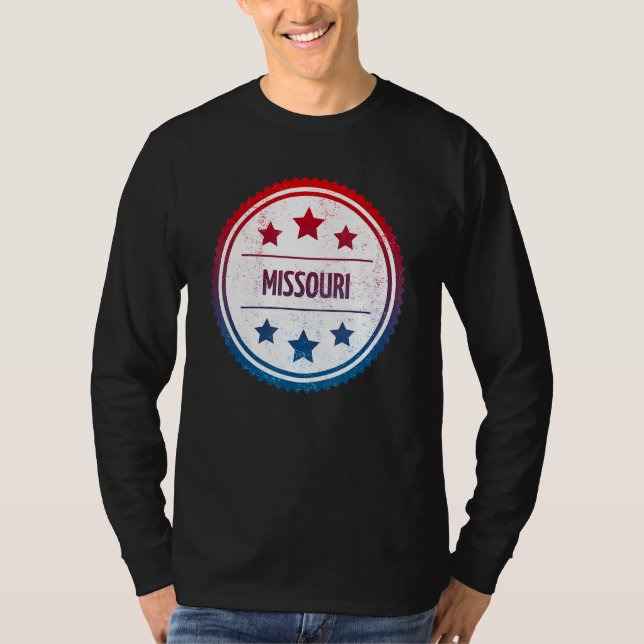 Missouri - Cooles US Staat Retro Abzeichen T-Shirt (Vorderseite)