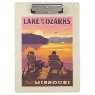 Missouri Der Ozarksee Klemmbrett