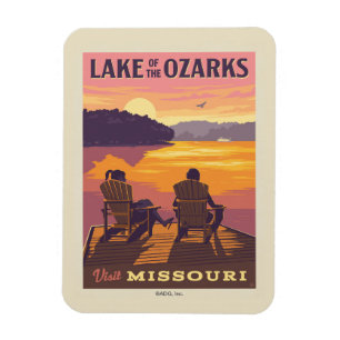 Missouri   Der Ozarksee Magnet