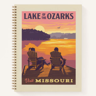 Missouri   Der Ozarksee Notizbuch