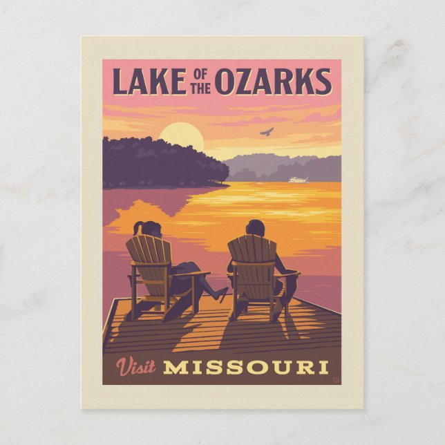 Missouri | Der Ozarksee Postkarte (Vorderseite)