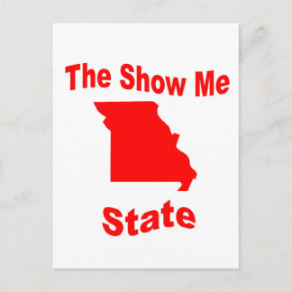 Missouri: Der Staat "Zeige mir" Postkarte