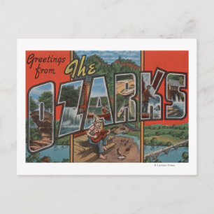 Missouri - Die Ozarks - Großbuchstaben Postkarte