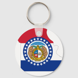 Missouri-Flaggen-Karte Schlüsselanhänger