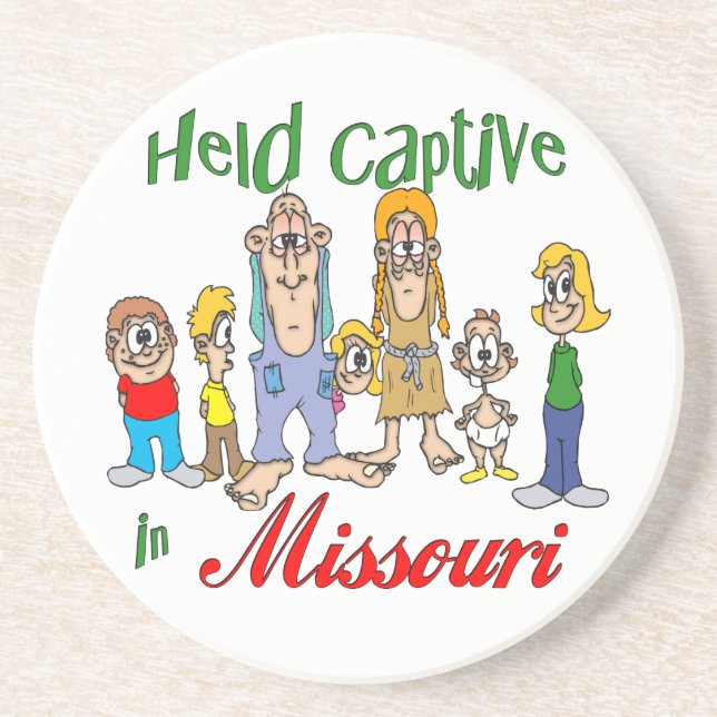 Missouri Funny Trailer Park Sandstone Untersetzer (Vorne)