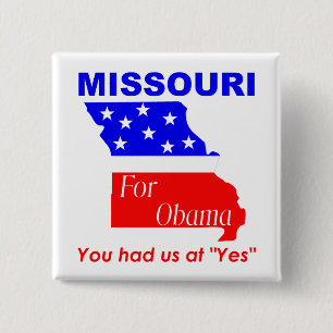 Missouri für Obama Button