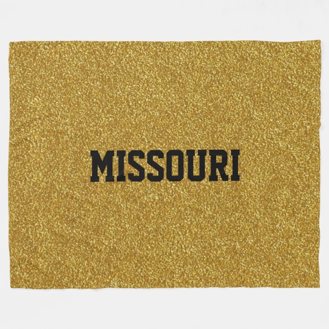 MISSOURI GOLD FLAKE Fleece Blanket (Vorderseite (Horizontal))