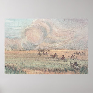 Missouri-Graslandfeuer Poster