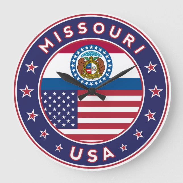 Missouri Große Wanduhr (Vorderseite)