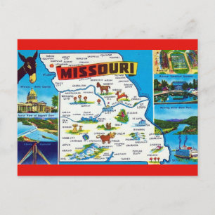 Missouri-Gruß-Postkarte Postkarte
